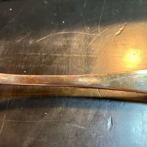 Kent silversmiths silver plate shell serving spoon made in Italy, thanksgiving - Picture 5 of 5